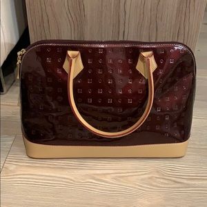 ARCADIA Authentic hologram patent leather tote